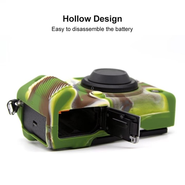 For FUJIFILM X-T5 Soft Silicone Protective Case(Camouflage)
