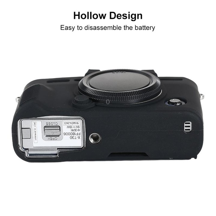 For FUJIFILM X-T30 II Soft Silicone Protective Case(Black)