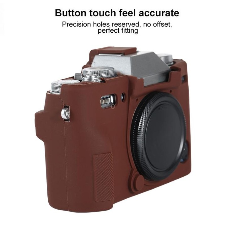 For FUJIFILM X-T30 II Soft Silicone Protective Case(Coffee)