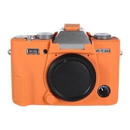 For FUJIFILM X-T30 II Soft Silicone Protective Case(Orange)