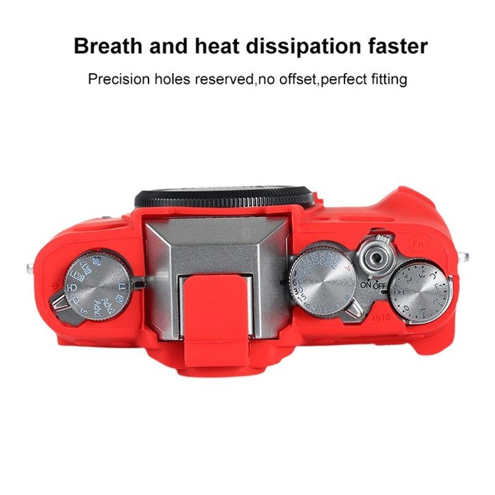 For FUJIFILM X-T30 II Soft Silicone Protective Case(Red)