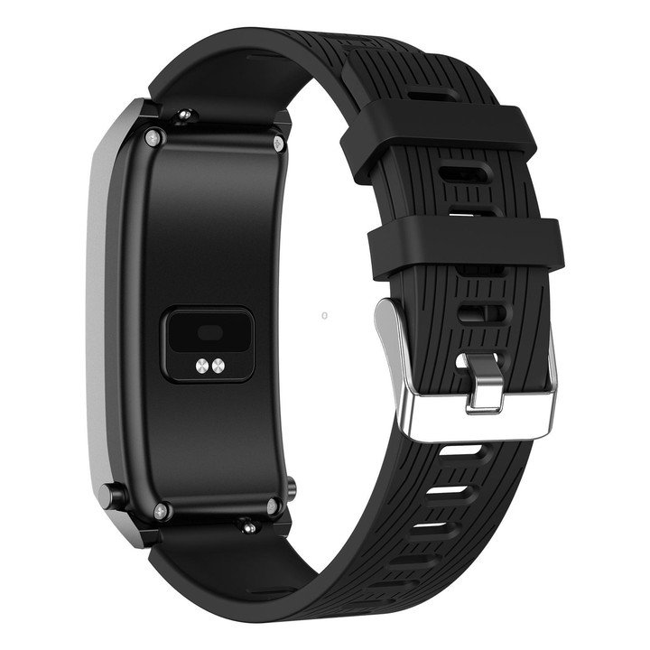 B7 Pro 1.5 inch 2 in 1 Bluetooth Earphone Silicone Strap Smart Watch, Support Heart Rate / Sleep Monitoring(Black)
