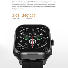 D8 Pro 2.01 inch 2 in 1 Bluetooth Earphone Steel Strap Smart Watch, Support NFC with Cover(Space Grey)