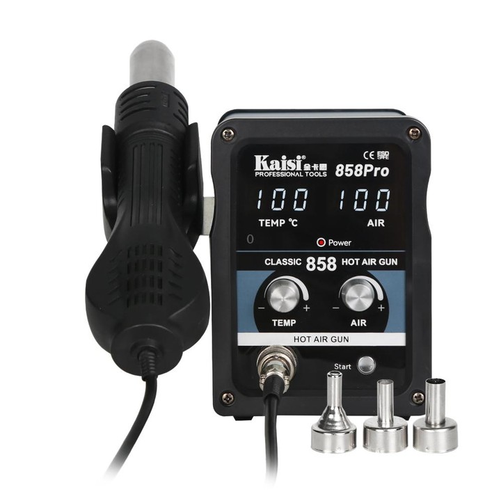 Kaisi 858Pro Smart Sleep Lead-free Digital Display Hot Air Gun Desoldering Station, Plug:EU Plug