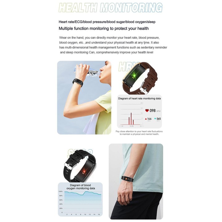 B7 Pro 1.5 inch 2 in 1 Bluetooth Earphone Silicone Strap Smart Watch, Support Heart Rate / Sleep Monitoring(Gold)