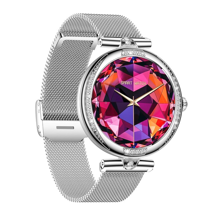 NX17 Pro 1.19 inch AMOLED Screen Steel Strap Smart Watch, Support Health Monitoring / Bluetooth Call(Silver)