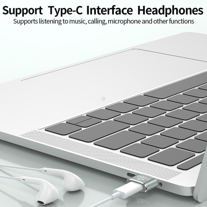 120W 10Gbps USB3.1 Male to USB-C / Type-C Female OTG Mini Adapter(Silver)