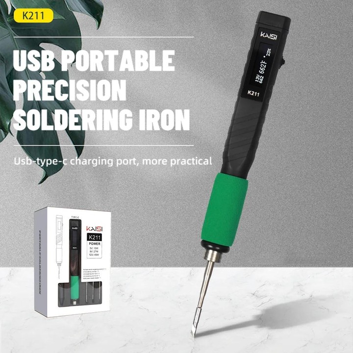 Kaisi K211 USB Portable Electric Soldering Iron with Smart Sleep