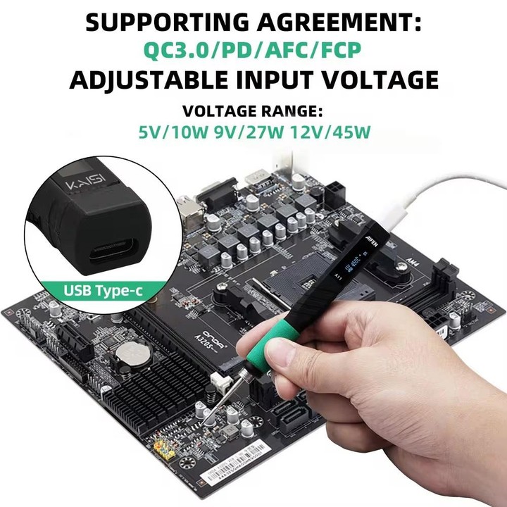 Kaisi K211 USB Portable Electric Soldering Iron with Smart Sleep