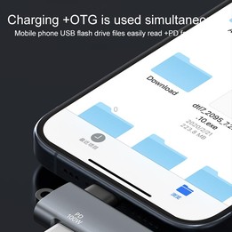ADS-617B 5Gbps PD10W USB-C / Type-C to USB OTG Adapter(Grey)
