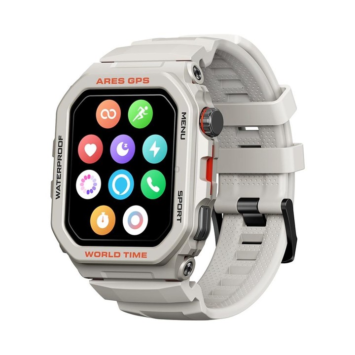 Zeblaze Ares GPS Rugged GPS Smart Watch, Support Heart Rate / Pulse Ox Blood Oxygen(Moon White)