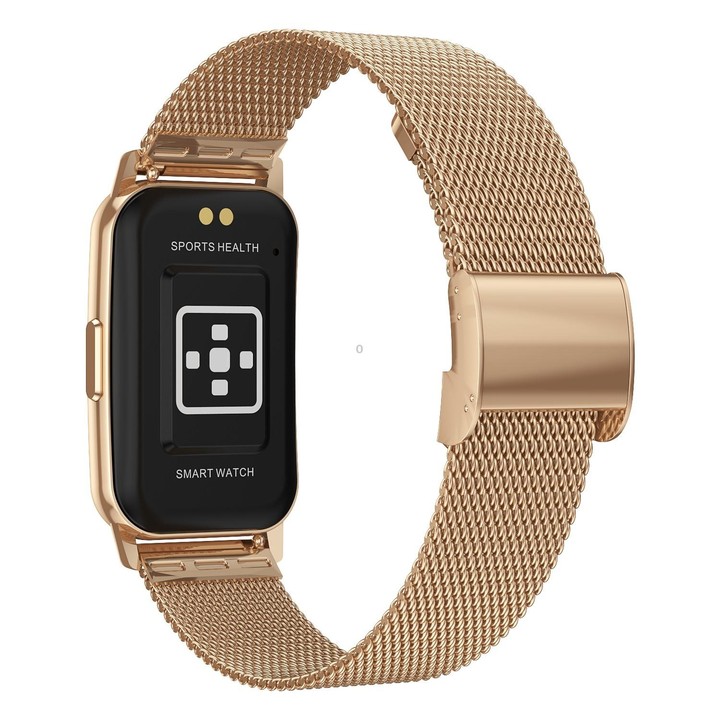CY22 1.47 inch Steel Strap IP67 Waterproof Smart Watch, Support Heart Rate / Blood Pressure(Gold)