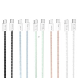hoco X104 USB-C / Type-C to USB-C / Type-C Source 60W Charging Data Cable, Length:1m(Black)