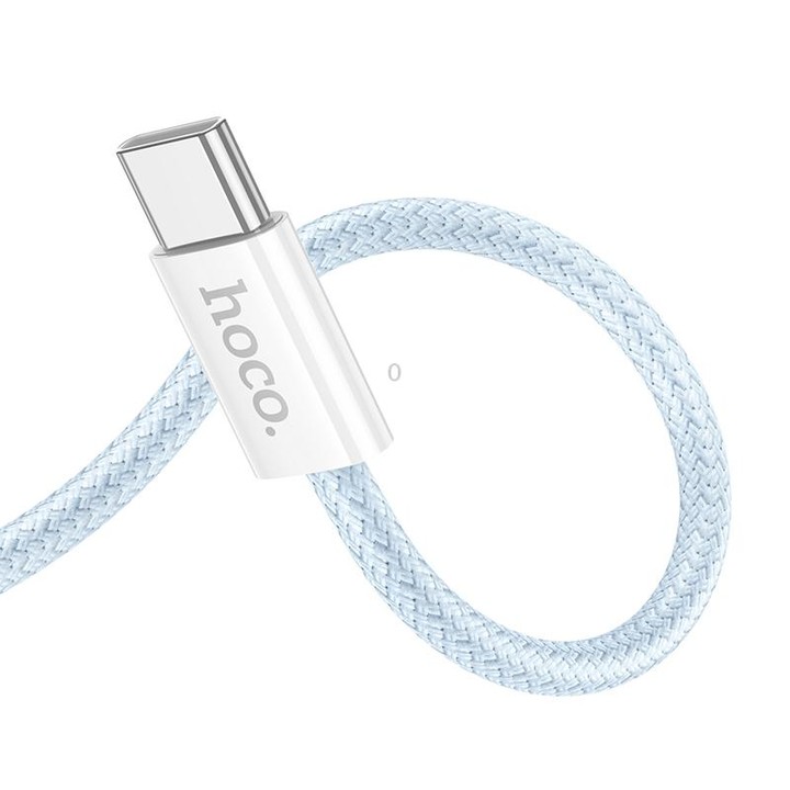 hoco X104 USB-C / Type-C to USB-C / Type-C Source 60W Charging Data Cable, Length:1m(White)