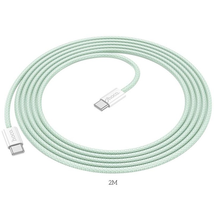 hoco X104 USB-C / Type-C to USB-C / Type-C Source 60W Charging Data Cable, Length:1m(White)