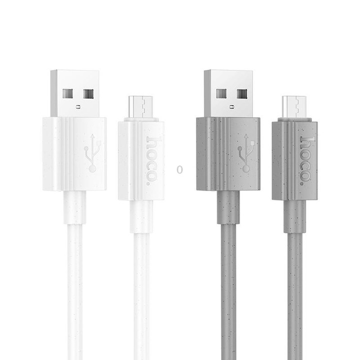 hoco X107 USB to Micro USB Favor 2.4A Charging Data Cable, Length:1m(White)