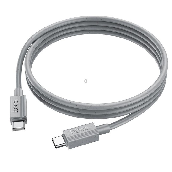hoco X107 USB-C / Type-C to USB-C / Type-C Favor 60W Charging Data Cable, Length:1m(White)