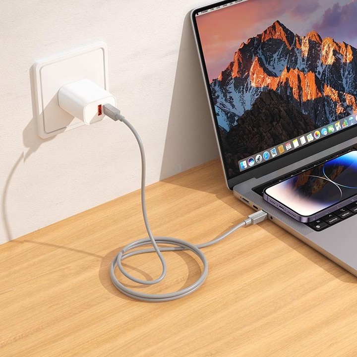 hoco X107 USB-C / Type-C to USB-C / Type-C Favor 60W Charging Data Cable, Length:1m(White)