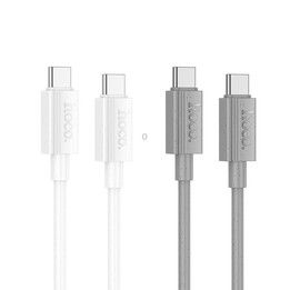 hoco X107 USB-C / Type-C to USB-C / Type-C Favor 60W Charging Data Cable, Length:1m(White)