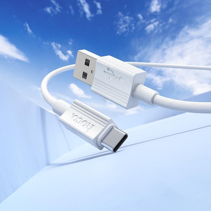 hoco X107 USB to USB-C / Type-C Favor 3A Charging Data Cable, Length:1m(Grey)