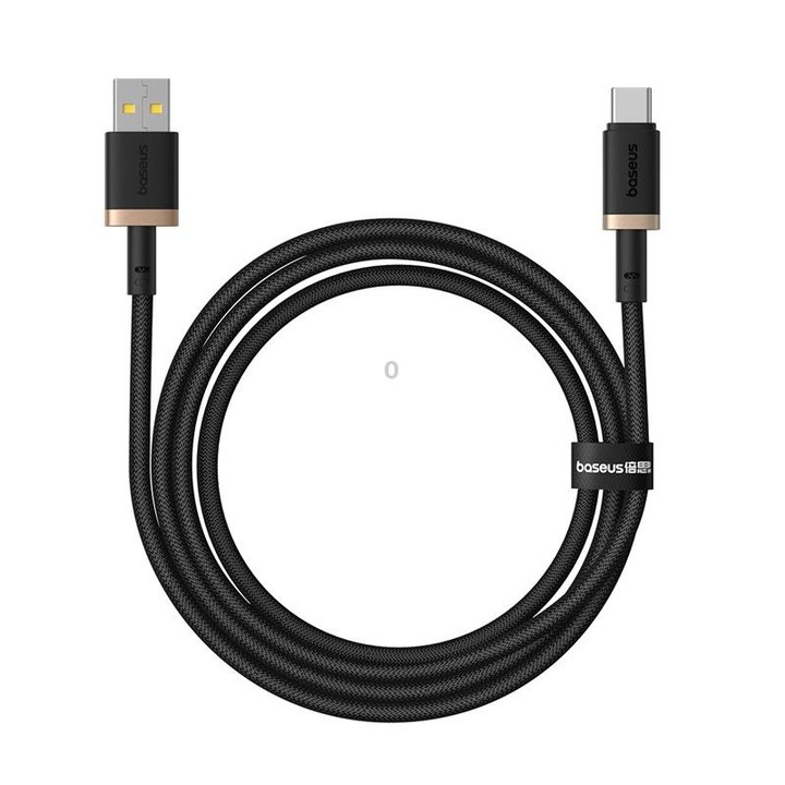 Baseus Dura Series USB to USB-C / Type-C 60W Fast Charging Cable, Length:1m(Gold Black)