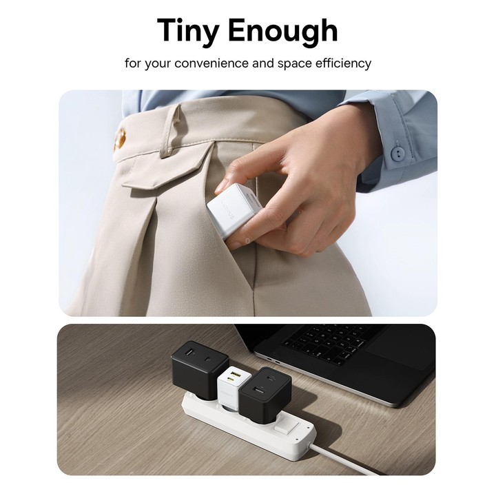 Baseus PD30W USB, USB-C / Type-C Fast Charger, Plug Type:EU Plug(White)
