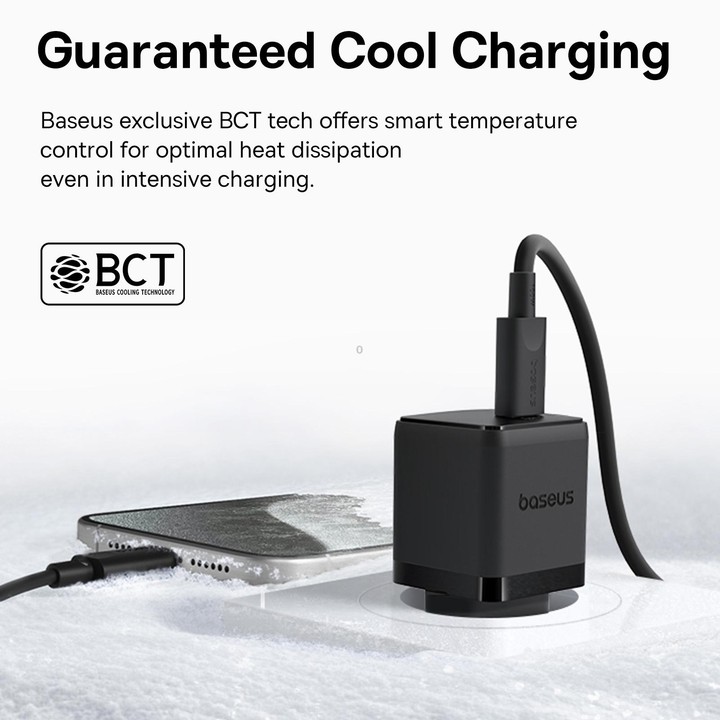 Baseus PD30W USB-C / Type-C Fast Charger, Plug Type:EU Plug(Black)