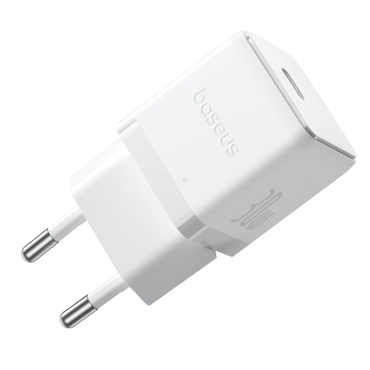 Baseus PD30W USB-C / Type-C Fast Charger, Plug Type:EU Plug(White)