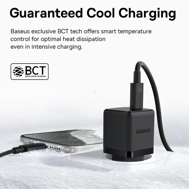 Baseus PD30W USB-C / Type-C Fast Charger, Plug Type:EU Plug(White)