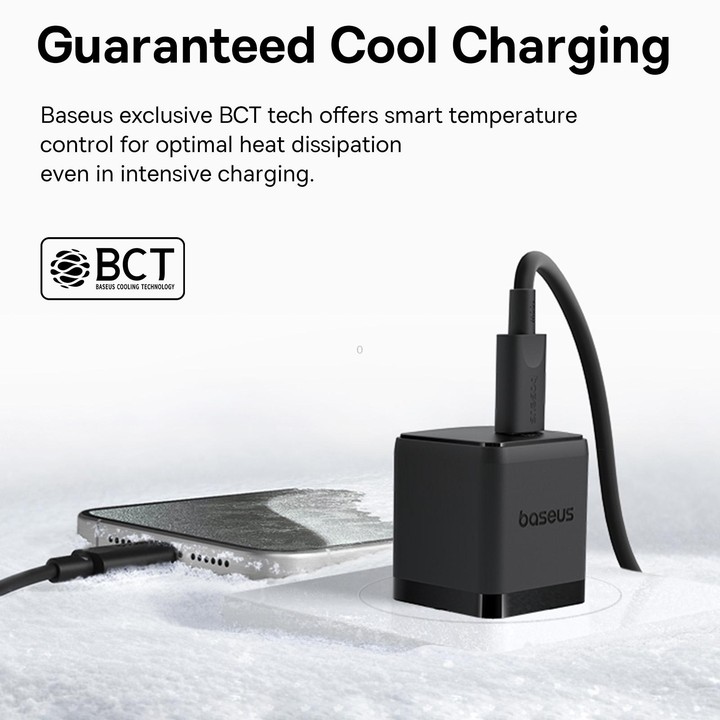 Baseus PD30W USB-C / Type-C Fast Charger, Plug Type:US Plug(Black)