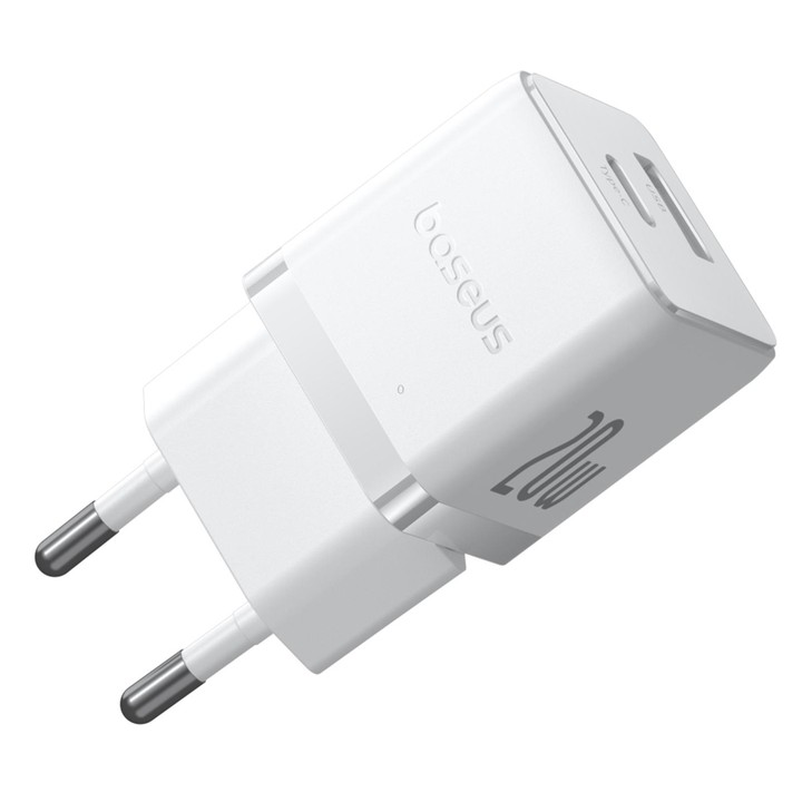 Baseus PD20W USB, USB-C / Type-C Fast Charger, Plug Type:EU Plug(White)