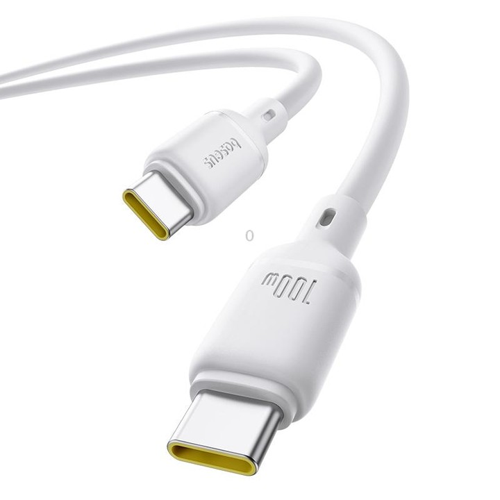 Baseus Silky Series 2m 100W USB-C / Type-C to Type-C Fast Charging Cable(White)