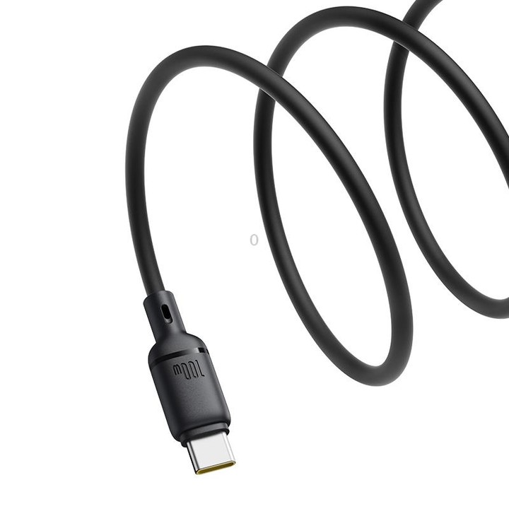 Baseus Silky Series 1m 100W USB to USB-C / Type-C Fast Charging Cable(Black)