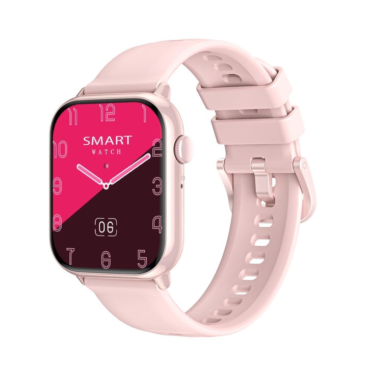HD15 1.75 inch Silicone Strap IP68 Waterproof Smart Watch, Support Sedentary Reminder / Sleep Monitoring(Pink)