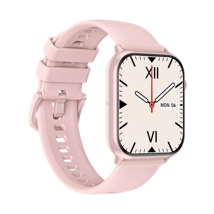 HD15 1.75 inch Silicone Strap IP68 Waterproof Smart Watch, Support Sedentary Reminder / Sleep Monitoring(Pink)
