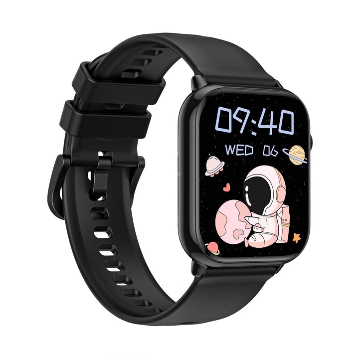 HD15 1.75 inch Silicone Strap IP68 Waterproof Smart Watch, Support Sedentary Reminder / Sleep Monitoring(Black)