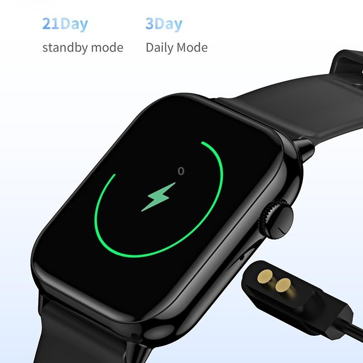 HD15 1.75 inch Silicone Strap IP68 Waterproof Smart Watch, Support Sedentary Reminder / Sleep Monitoring(Silver)