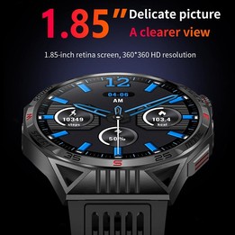 HT28 1.85 inch Silicone Strap IP68 Waterproof Smart Watch, Support Sleep Monitoring(Orange)