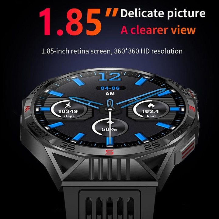 HT28 1.85 inch Silicone Strap IP68 Waterproof Smart Watch, Support Sleep Monitoring(Green)