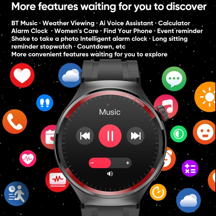 MT78 1.43 inch IP67 Waterproof Smart Watch, Support Sleep Monitoring(Black)