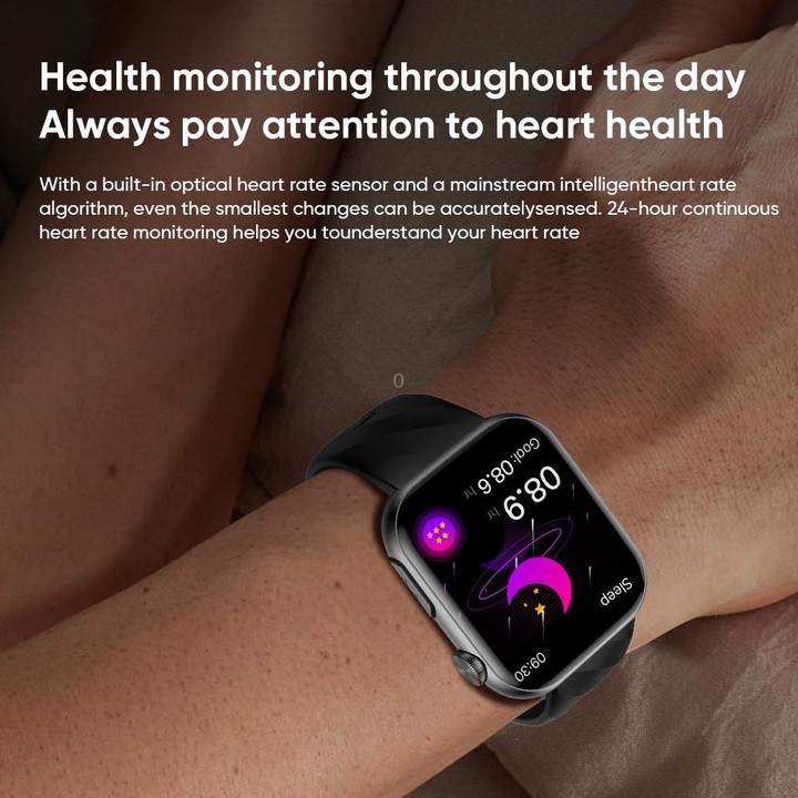MT500 1.97 inch IP67 Waterproof Smart Watch, Support Electrocardiogram / Temperature Measurement(Black)