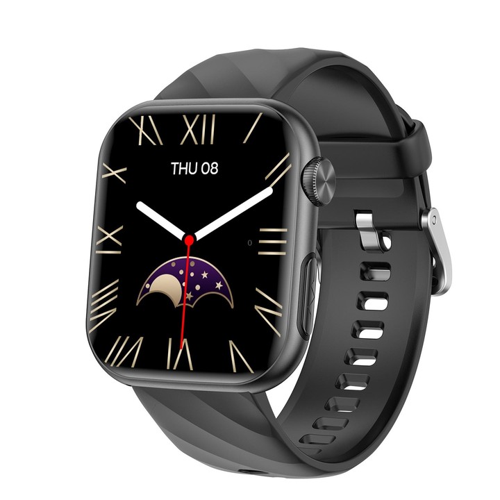 MT500 1.97 inch IP67 Waterproof Smart Watch, Support Electrocardiogram / Temperature Measurement(Black)