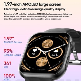MT500 1.97 inch IP67 Waterproof Smart Watch, Support Electrocardiogram / Temperature Measurement(White)