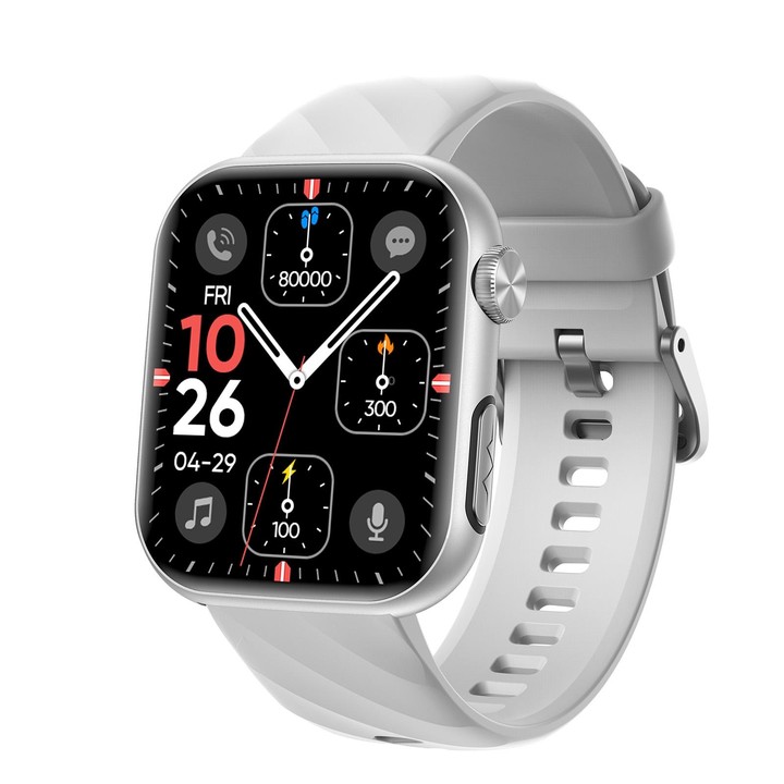 MT500 1.97 inch IP67 Waterproof Smart Watch, Support Electrocardiogram / Temperature Measurement(White)