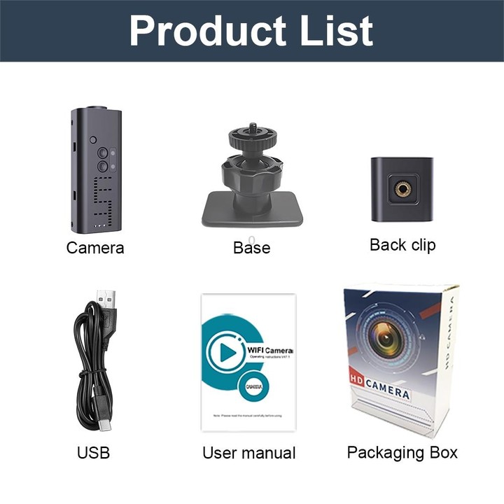 WK13 720P Smart Remote Wifi Camera Supports Infrared Night Vision(Black)