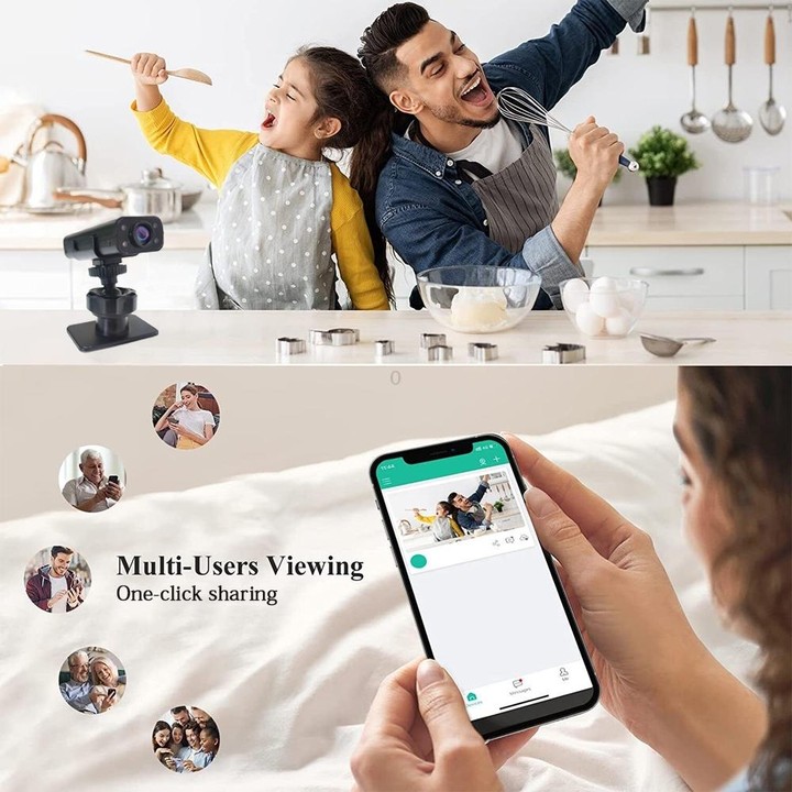 WK13 720P Smart Remote Wifi Camera Supports Infrared Night Vision(Black)