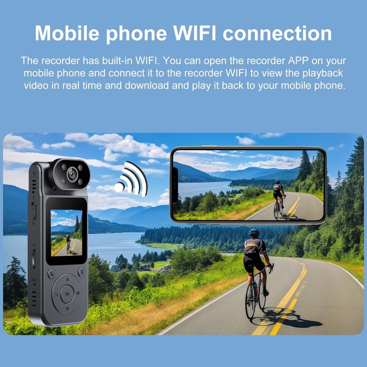 L19 180 Degree Rotation 4K High-definition Travel Recorder, Wifi Version