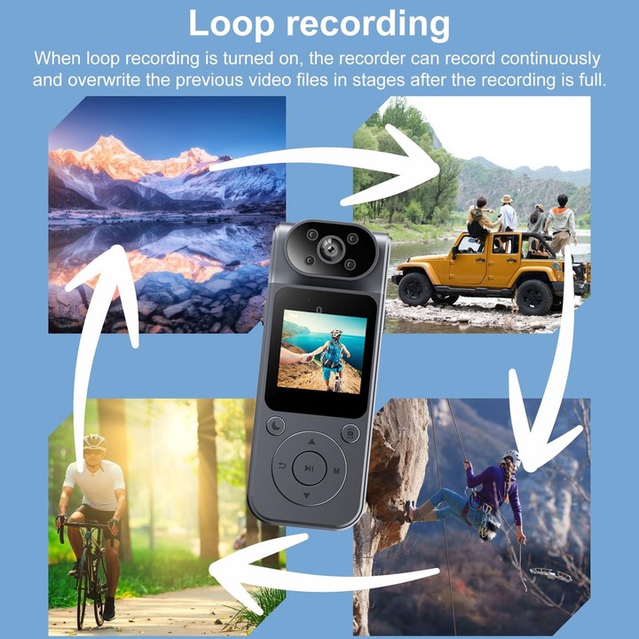 L19 180 Degree Rotation 4K High-definition Travel Recorder, Wifi Version