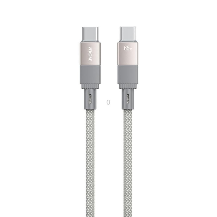 WK WDC-46 Magneto Series 1m 65W Type-C to Type-C Fast Charging Magnetic Data Cable(Grey)