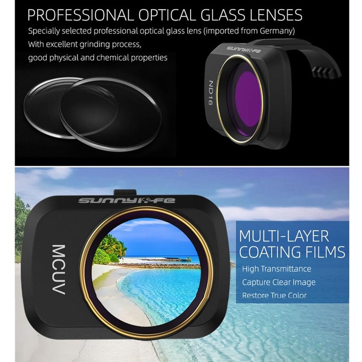 Sunnylife MM-FI9251 For DJI Mavic Mini / Mini 2 Drone ND8 Lens Filter